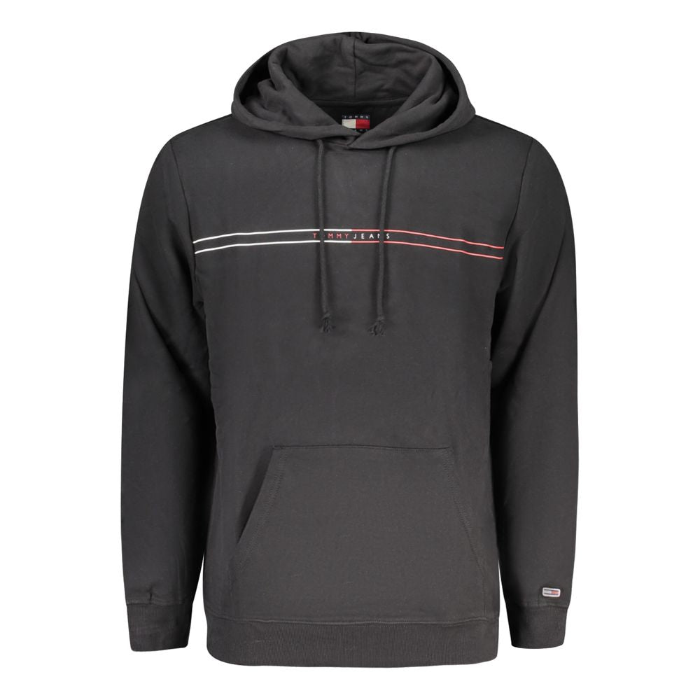 TOMMY HILFIGER - SWEAT À CAPUCHE HOMME NOIR EN COTON | COLLEKT PARIS