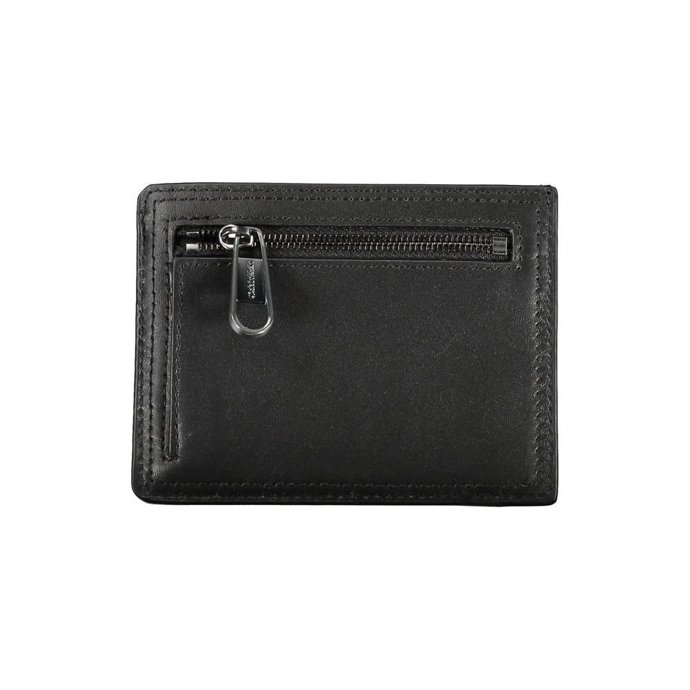 CALVIN KLEIN - PORTE-MONNAIE NOIR EN CUIR AVEC PORTE-CARTES | COLLEKT PARIS