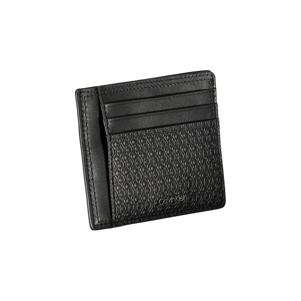 CALVIN KLEIN - PORTE-MONNAIE NOIR EN CUIR AVEC PORTE-CARTES | COLLEKT PARIS
