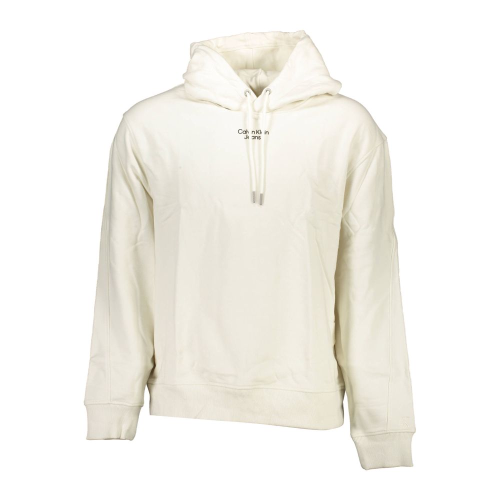 CALVIN KLEIN - SWEAT À CAPUCHE HOMME BLANC | COLLEKT PARIS