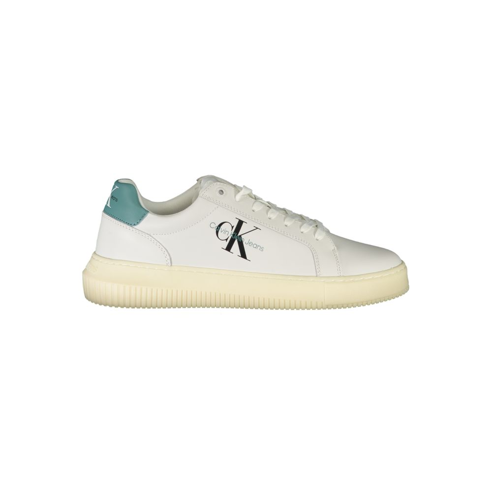 CALVIN KLEIN - SNEAKERS HOMME BLANCHES EN CUIR | COLLEKT PARIS