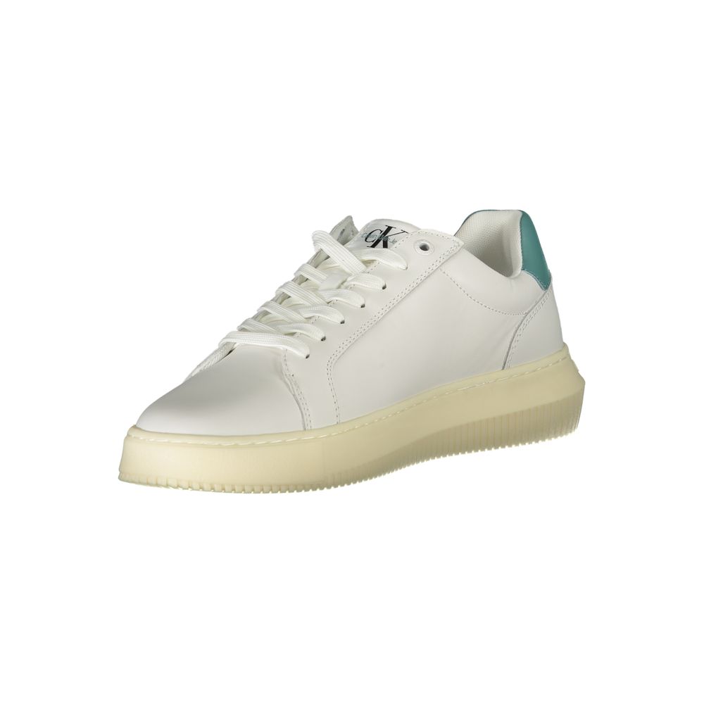 CALVIN KLEIN - SNEAKERS HOMME BLANCHES EN CUIR | COLLEKT PARIS