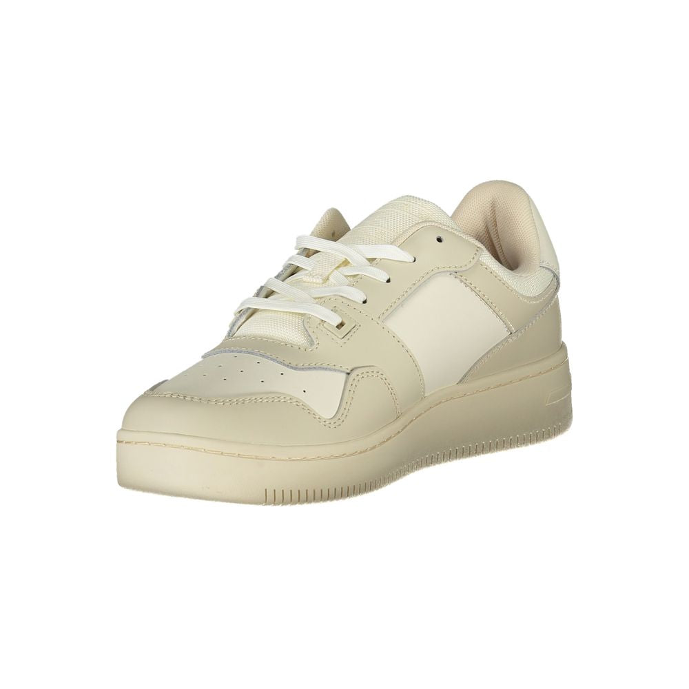 TOMMY HILFIGER - SNEAKERS HOMME BEIGES EN CUIR | COLLEKT PARIS