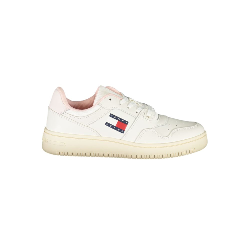 TOMMY HILFIGER - SNEAKERS FEMME BLANCHES EN CUIR | COLLEKT PARIS