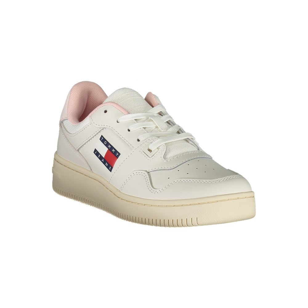 TOMMY HILFIGER - SNEAKERS FEMME BLANCHES EN CUIR | COLLEKT PARIS