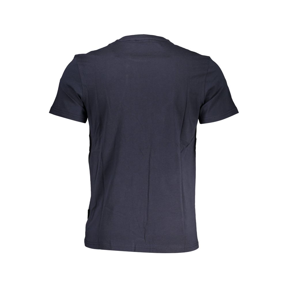 NAPAPIJRI - T-SHIRT HOMME BLEU LOGO BRODÉ | COLLEKT PARIS
