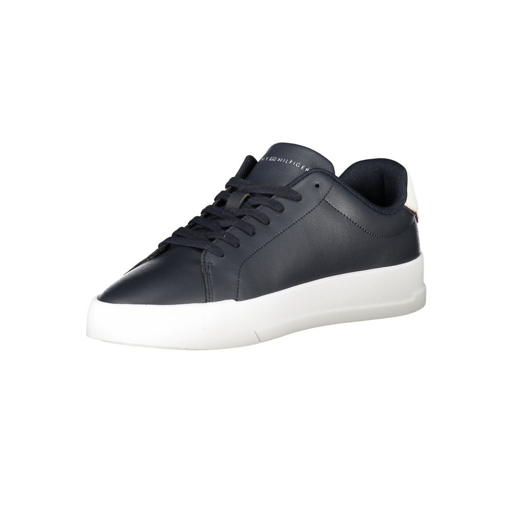TOMMY HILFIGER - SNEAKERS HOMME BLEUES EN CUIR | COLLEKT PARIS