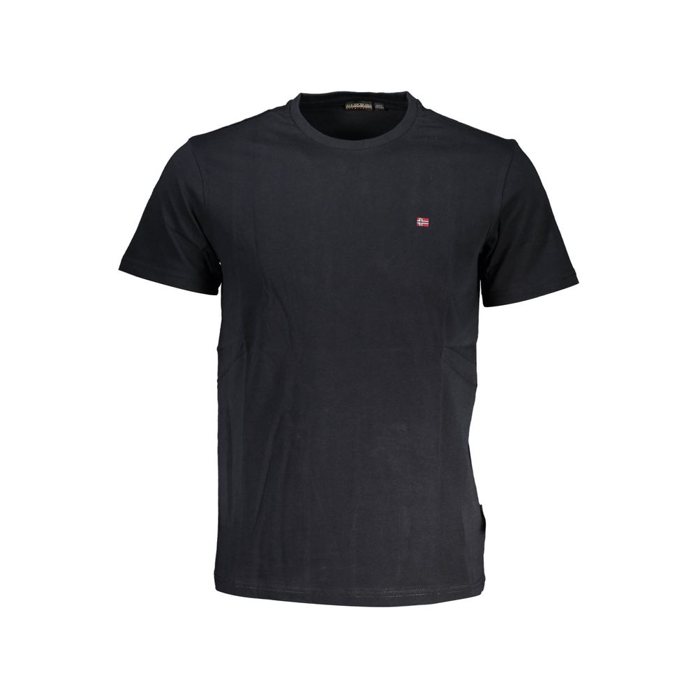 NAPAPIJRI - T-SHIRT HOMME NOIR LOGO BRODÉ | COLLEKT PARIS
