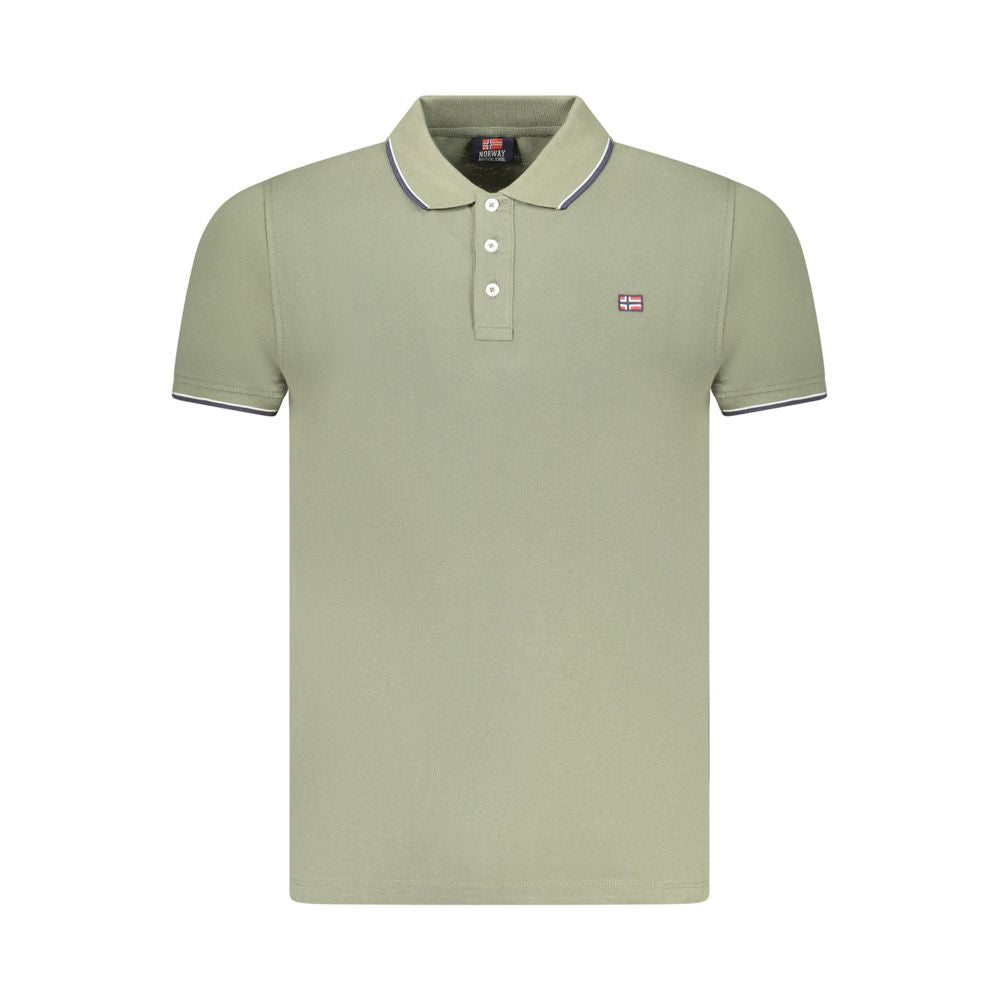 NORWAY 1963 - POLO HOMME VERT DÉTAILS CONTRASTÉS | COLLEKT PARIS