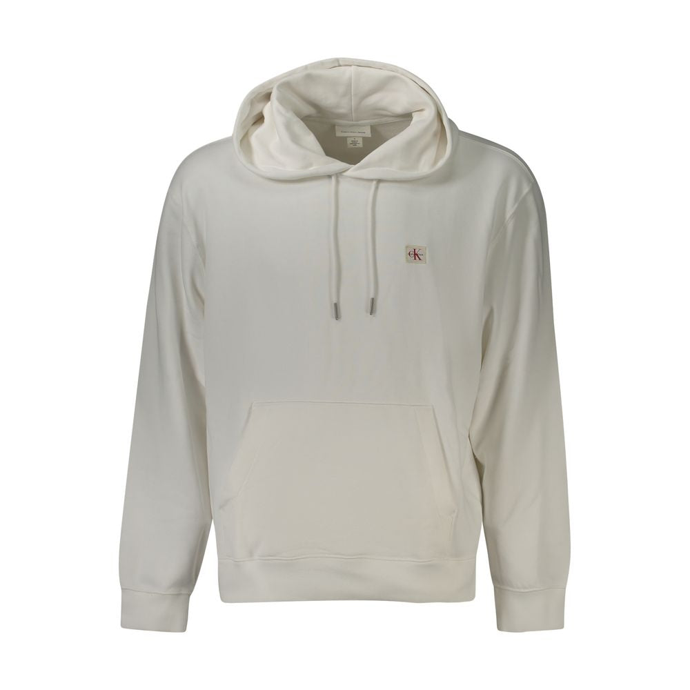 CALVIN KLEIN - SWEAT À CAPUCHE HOMME BLANC | COLLEKT PARIS