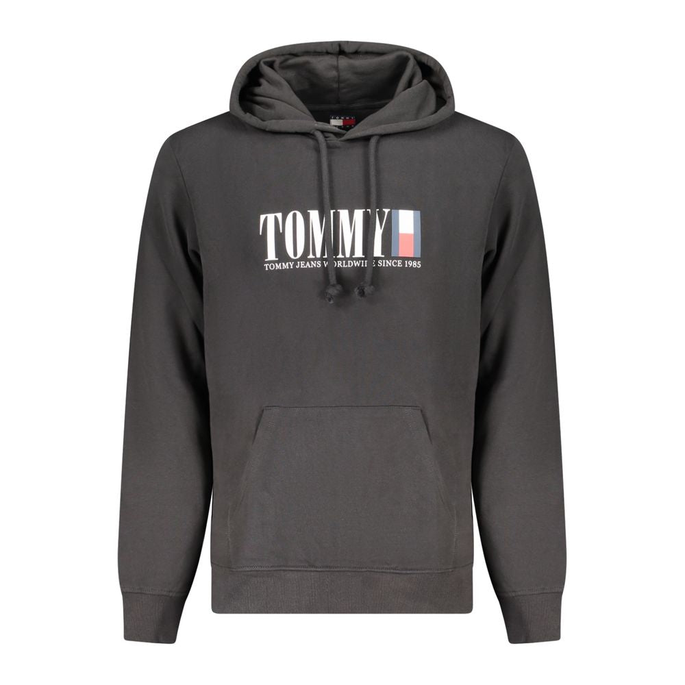 TOMMY HILFIGER - SWEAT À CAPUCHE HOMME NOIR EN COTON | COLLEKT PARIS