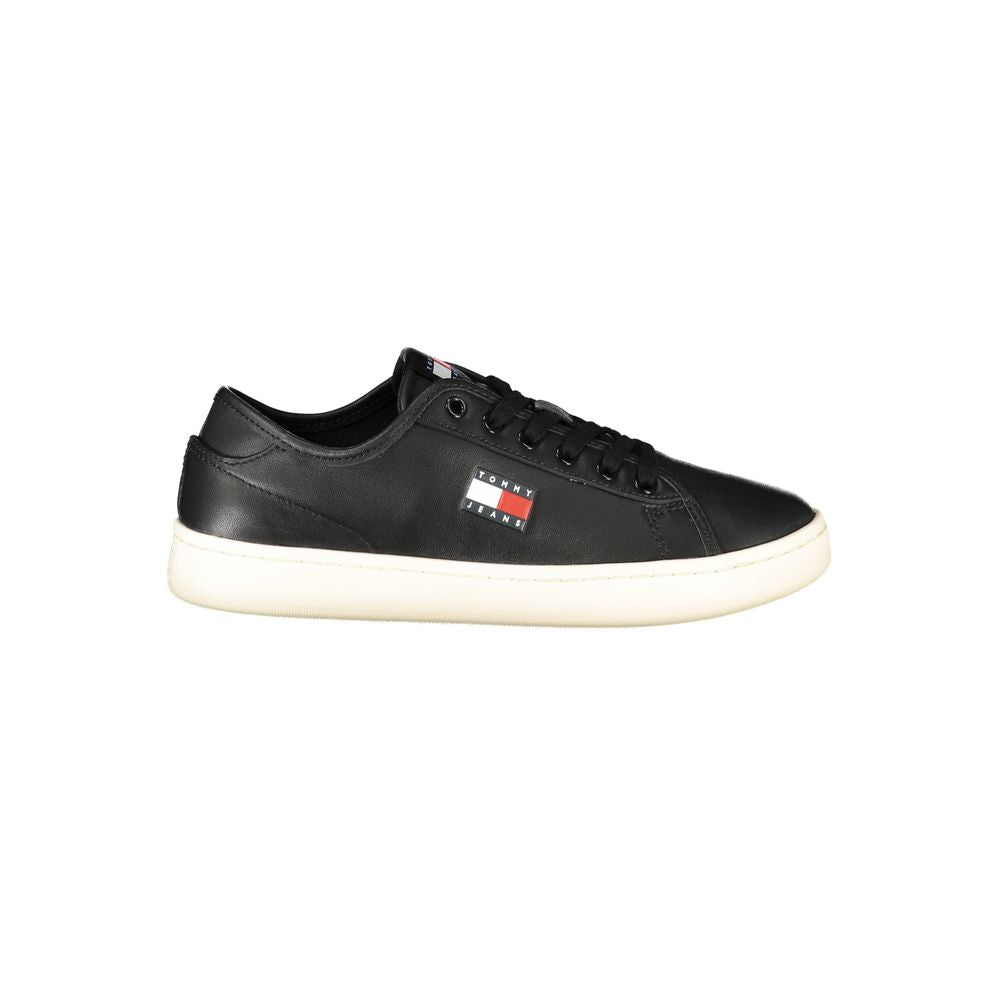 TOMMY HILFIGER - SNEAKERS FEMME NOIRES EN CUIR | COLLEKT PARIS