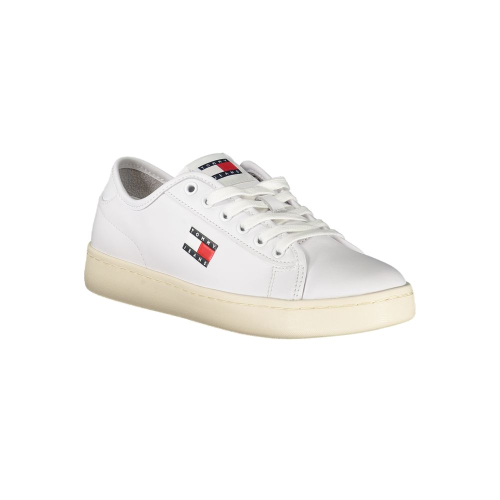 TOMMY HILFIGER - SNEAKERS FEMME BLANCHES EN CUIR | COLLEKT PARIS