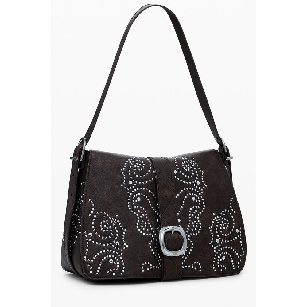 DESIGUAL - SAC À MAIN FEMME MARRON POKER FACE POSADAS | COLLEKT PARIS