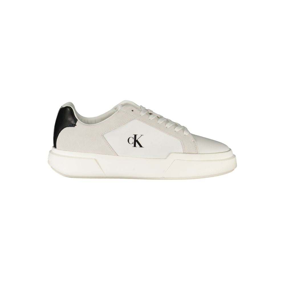 CALVIN KLEIN - SNEAKERS HOMME BLANCHES EN CUIR | COLLEKT PARIS
