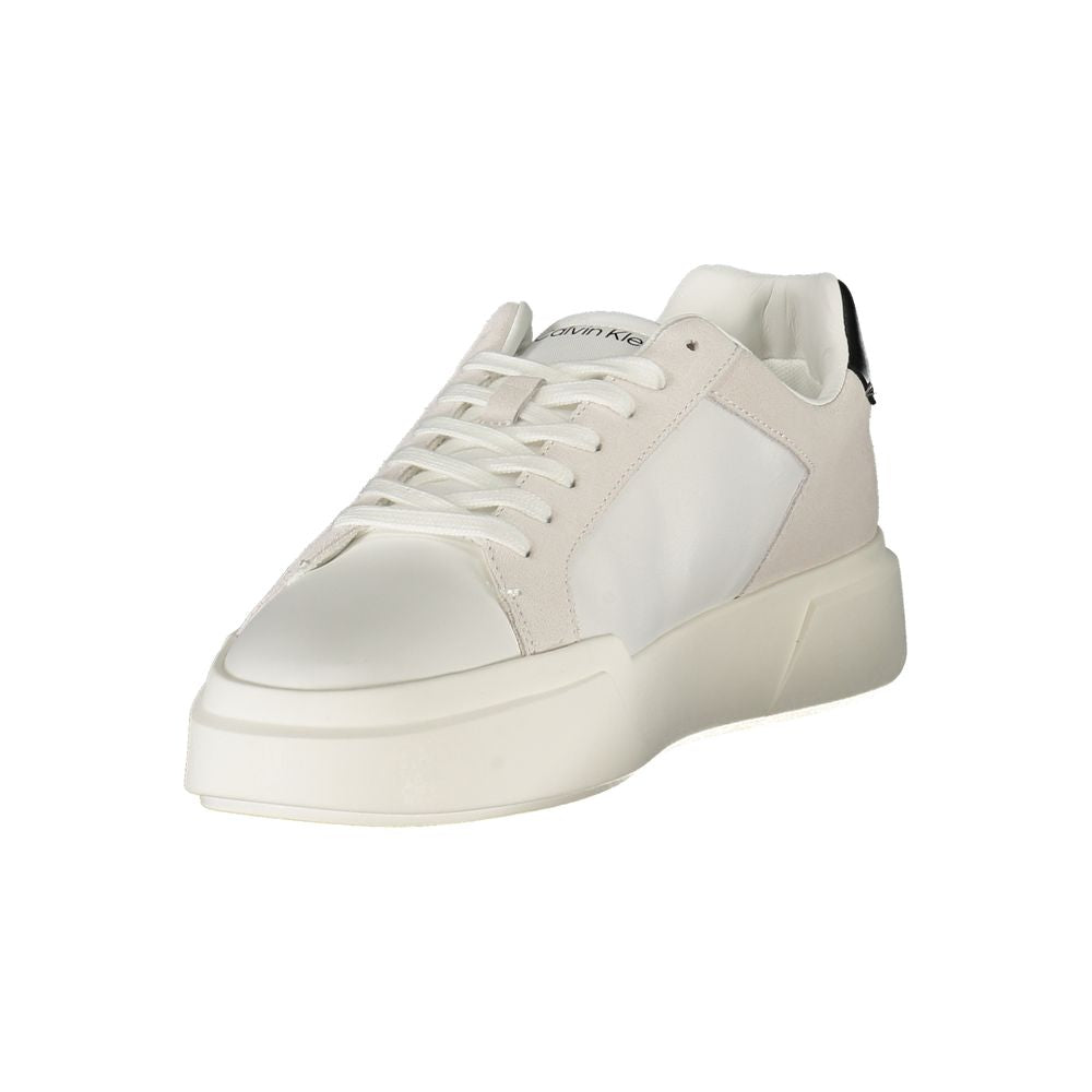 CALVIN KLEIN - SNEAKERS HOMME BLANCHES EN CUIR | COLLEKT PARIS