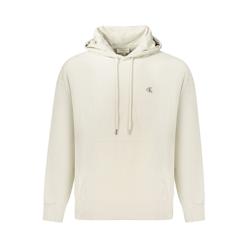 CALVIN KLEIN - SWEAT À CAPUCHE HOMME BEIGE | COLLEKT PARIS