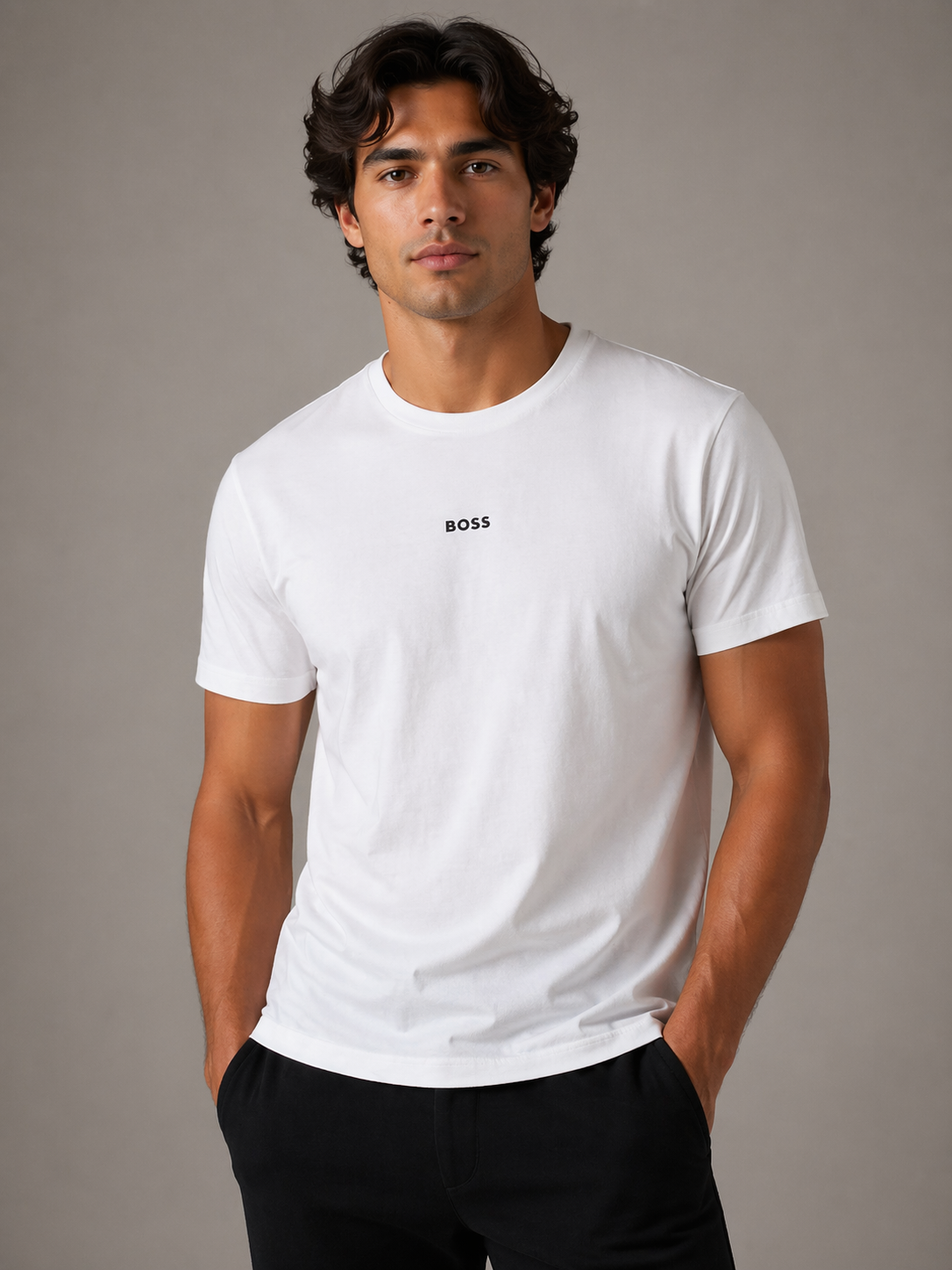 BOSS - T-SHIRT HOMME BLANC EN COTON | COLLEKT PARIS