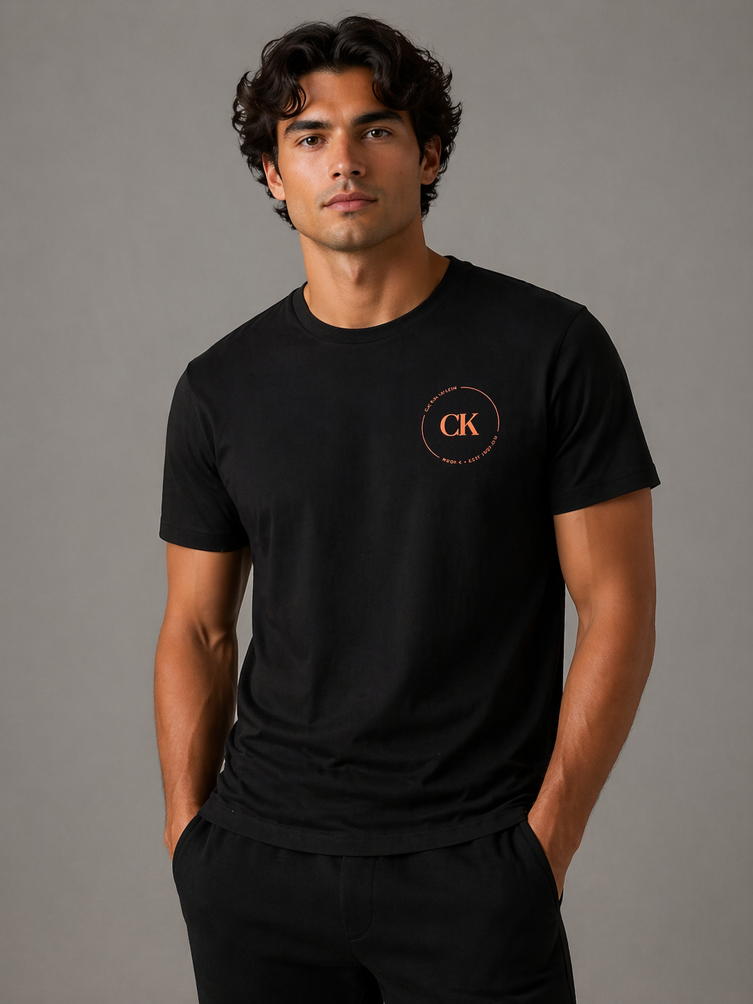CALVIN KLEIN - T-SHIRT HOMME NOIR EN COTON | COLLEKT PARIS