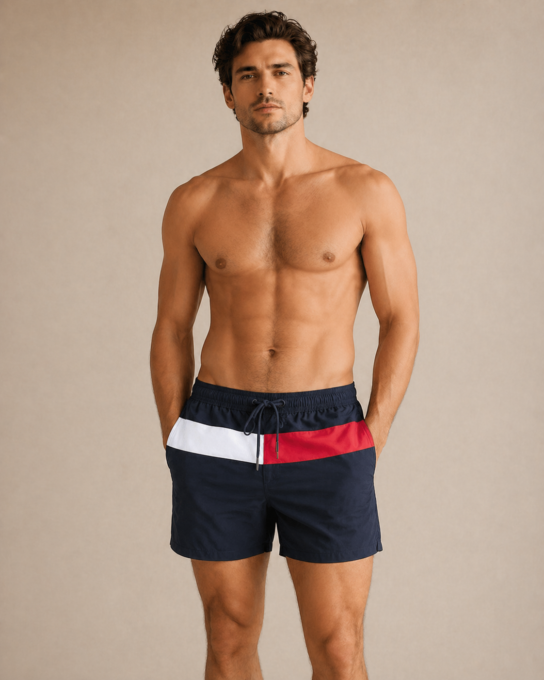 TOMMY HILFIGER - SHORT DE BAIN HOMME BLEU | COLLEKT PARIS