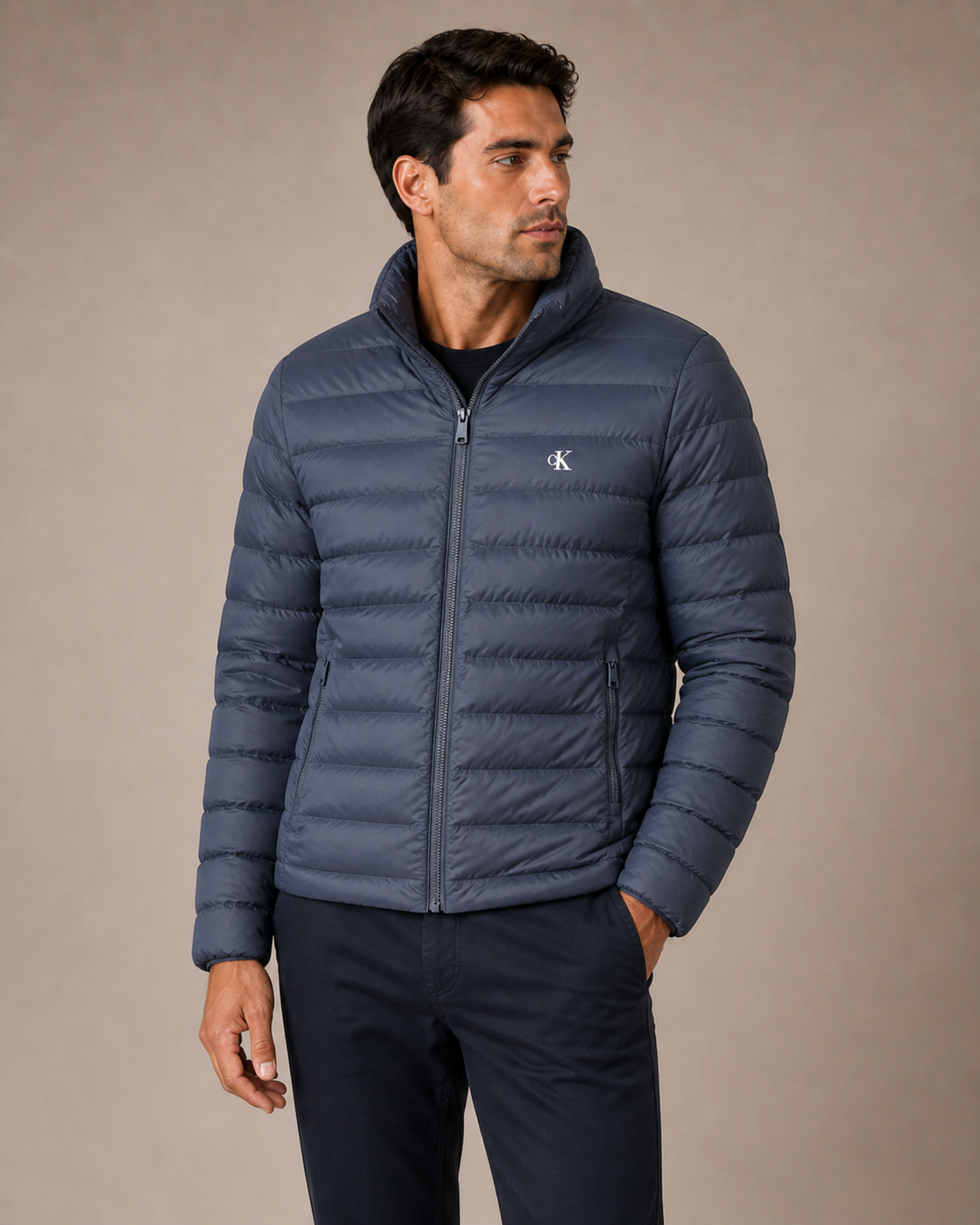 CALVIN KLEIN - VESTE HOMME BLEUE DÉPERLANTE | COLLEKT PARIS