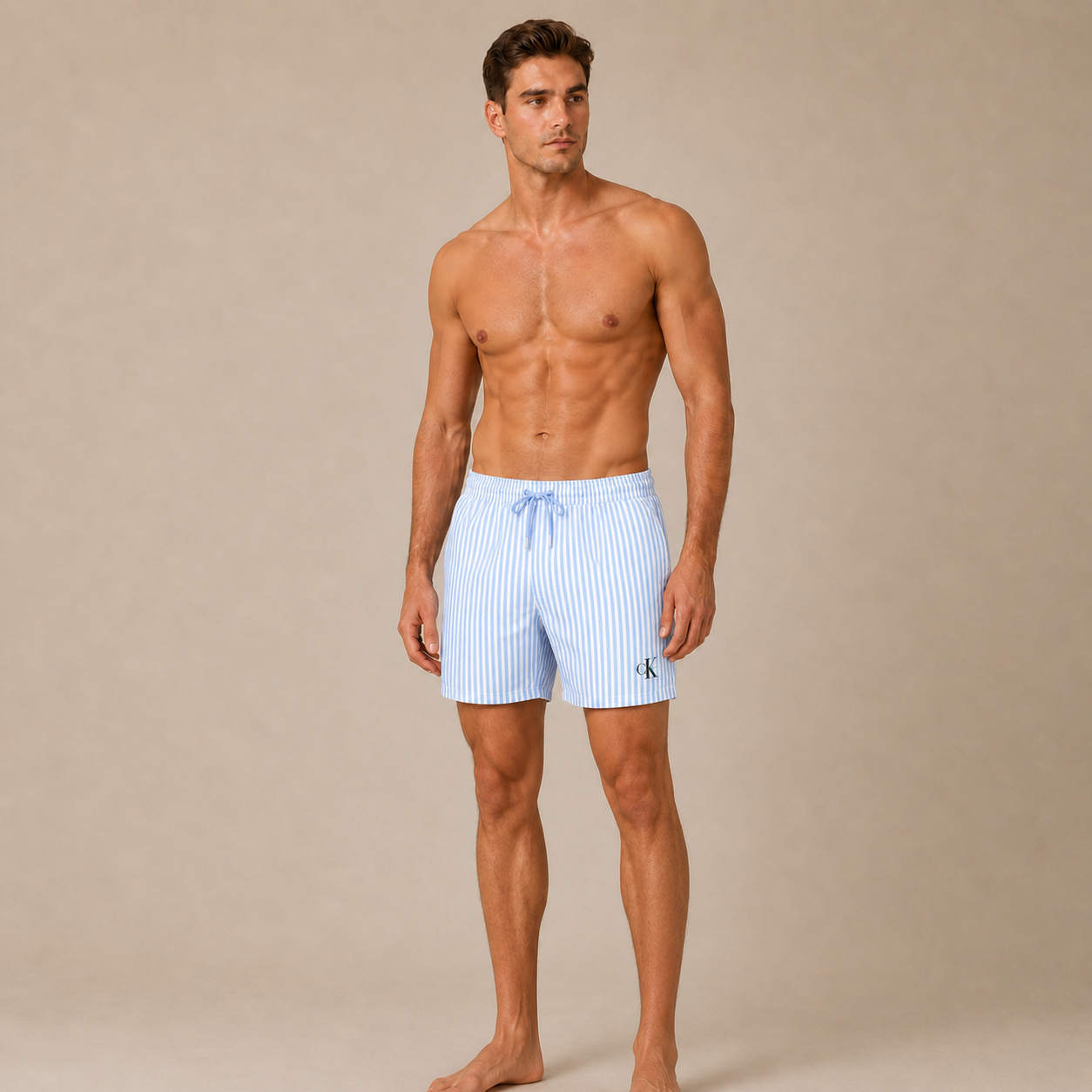 CALVIN KLEIN - SHORT DE BAIN HOMME BLEU CIEL | COLLEKT PARIS