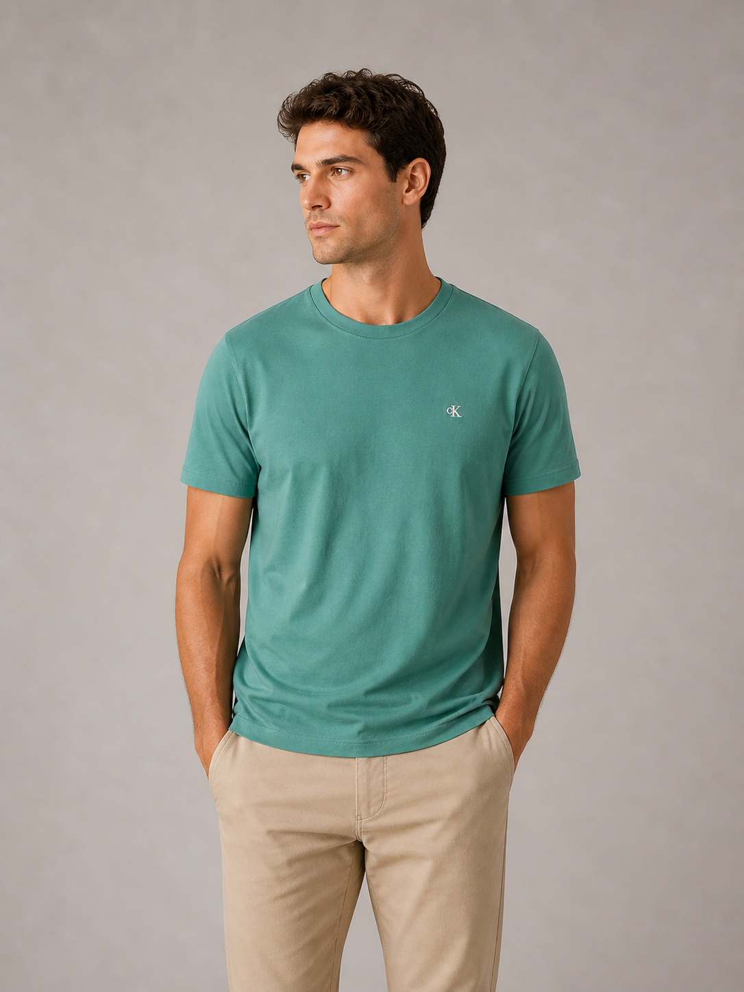 CALVIN KLEIN - T-SHIRT HOMME VERT | COLLEKT PARIS