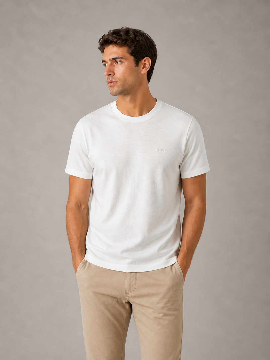 BOSS - T-SHIRT HOMME BLANC | COLLEKT PARIS