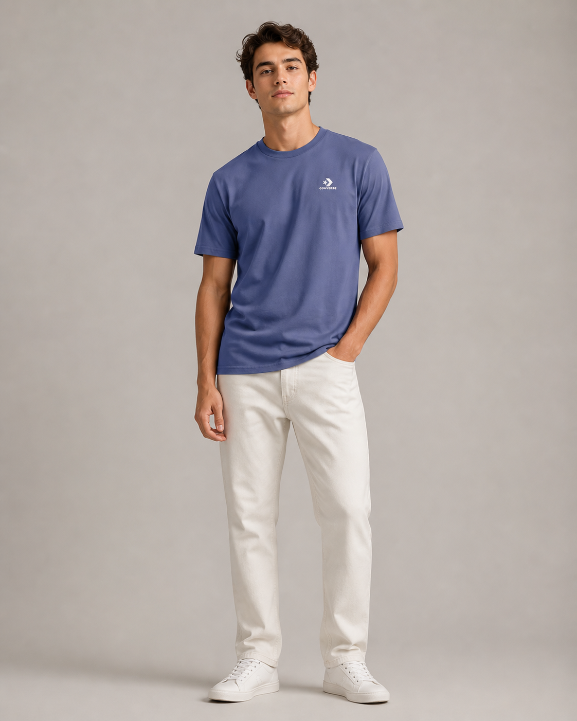 CONVERSE - T-SHIRT HOMME BLEU | COLLEKT PARIS
