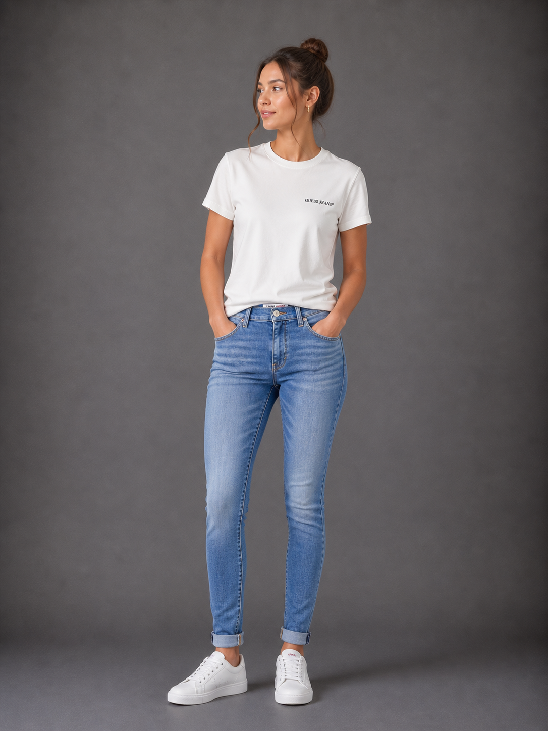 TOMMY HILFIGER - JEAN SUPER SKINNY FEMME BLEU CLAIR SYLVIA | COLLEKT PARIS