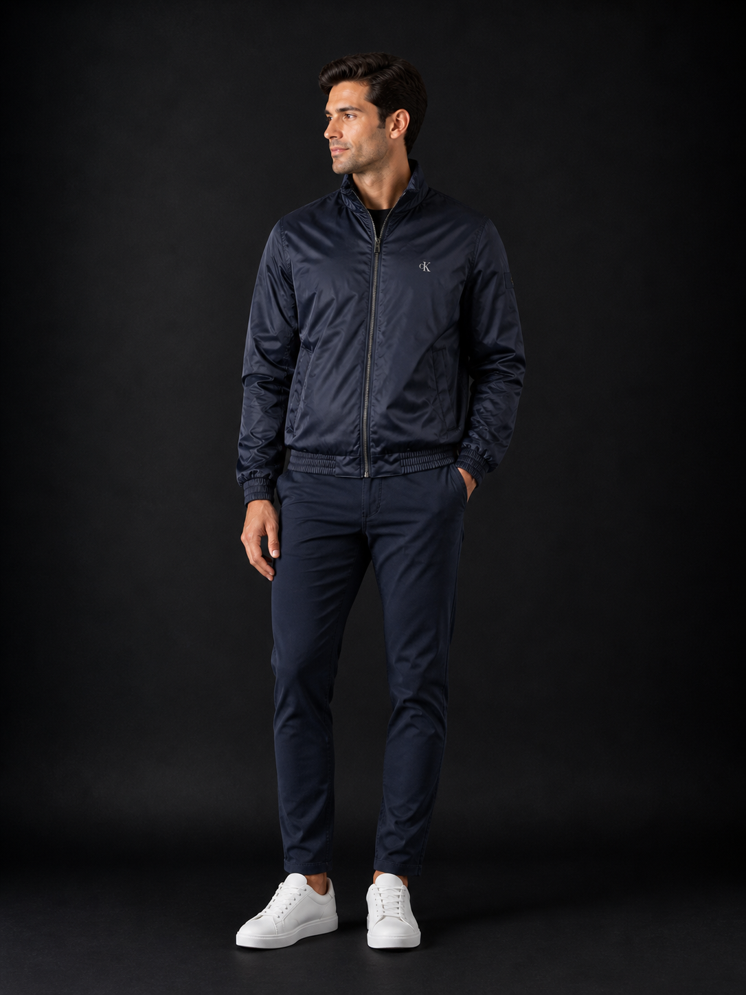 CALVIN KLEIN - VESTE HOMME BLEUE DÉPERLANTE | COLLEKT PARIS