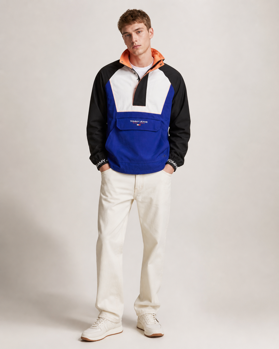 TOMMY HILFIGER - VESTE HOMME BLEUE DEMI-ZIP | COLLEKT PARIS