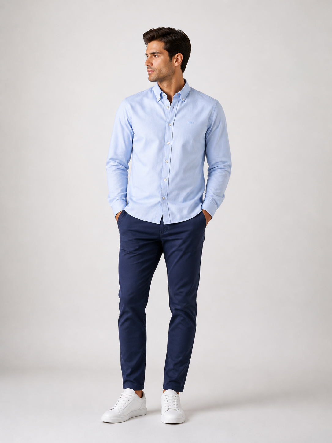 BOSS - CHEMISE HOMME BLEU CLAIR REGULAR FIT | COLLEKT PARIS